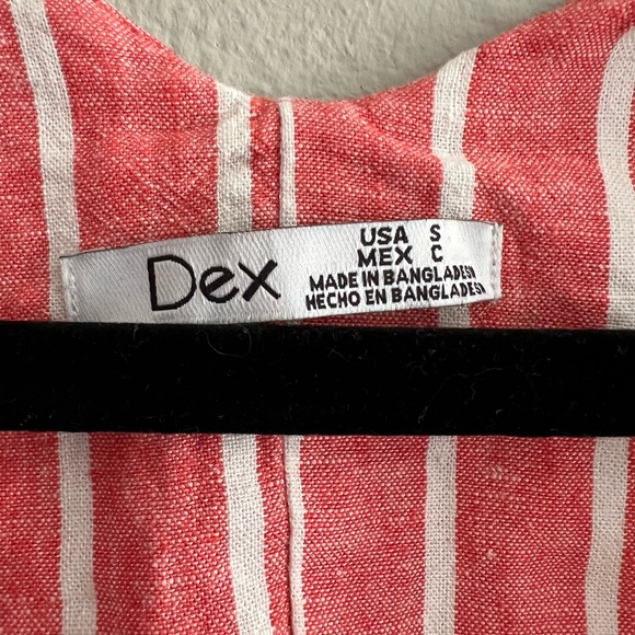 Dex Pink Cuffed Sleeve Crop Button Down Shirt - Picture 3 of 3